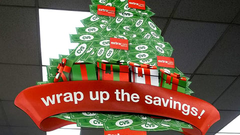 CVS 'Wrap Up The Savings' Ceiling Sign