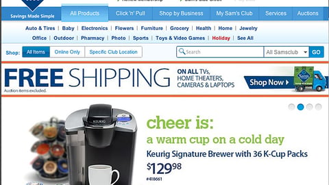 Sam's Club 'Cheer Is ...' Carousel Ad