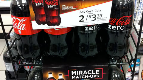 Coke Zero 7-Eleven 'Miracle Match-Ups' Sign