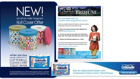 Cottonelle Designer Roll Cover Campaign
