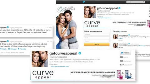 Elizabeth Arden Curve Appeal Social Media Campaign