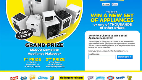 Dollar General 'Everyday Clean' Entry Page