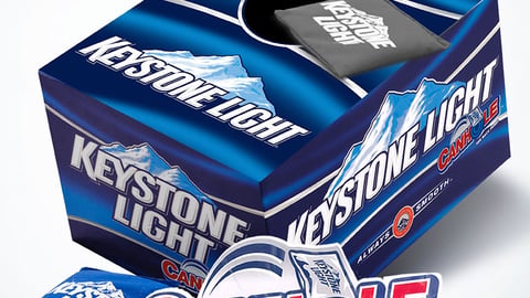 Keystone Light Canhole Packaging