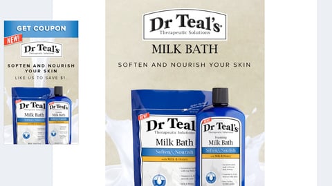 Dr. Teal's Walmart.com Display Ad/Facebook Page