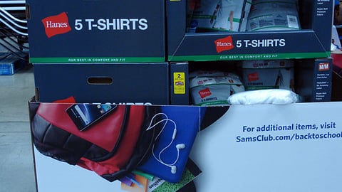 Sam's Club 'Straight A+ Savings' Pallet Wrap