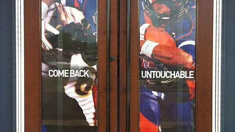 Dick's 'Untouchable' Door Clings