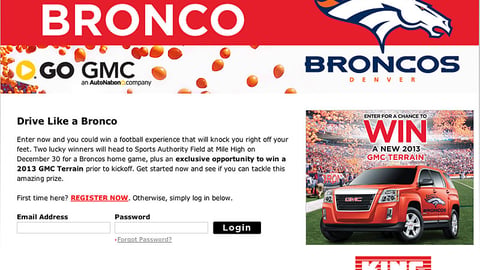 King Soopers Coca-Cola 'Drive Like a Bronco' Entry Page