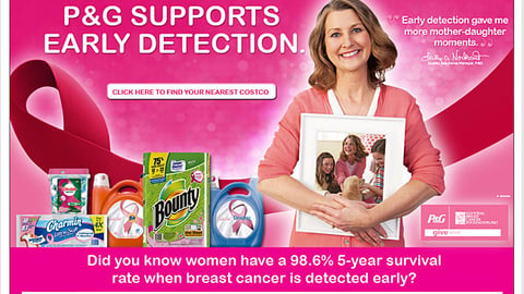 Costco P&G 'Early Detection' Brand Page