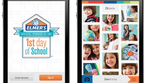 Elmer's '1st Day of School' App