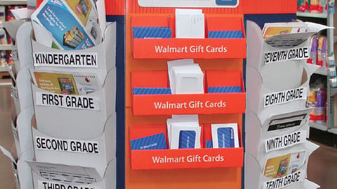 Elmer's Walmart '1st Day of School' Floorstand