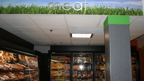 Food Emporium 'Meat' Sign