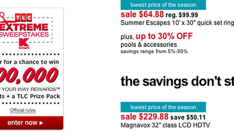 Kmart 'Extreme' Sweepstakes Display Ad