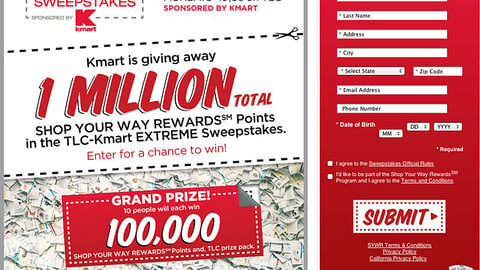Kmart 'Extreme' Sweepstakes Promotional Page