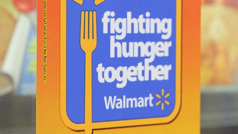 Walmart 'Fighting Hunger Together' Cooler Cling