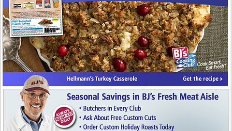BJ's 'Free Butterball Turkey' Email