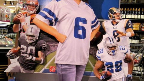 PepsiCo Kroger 'Game Day Greats' Standee 