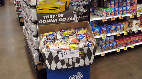 Kraft Jet-Puffed Kroger 'Daytona 500' Shipper
