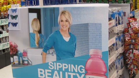 Vitaminwater Kroger 'Sipping Beauty' Pallet Display