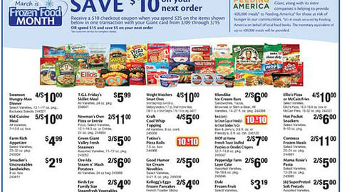 Giant-Landover 'Frozen Food Month' Feature