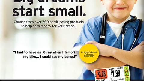 'Hannaford Helps Schools' Print Ad