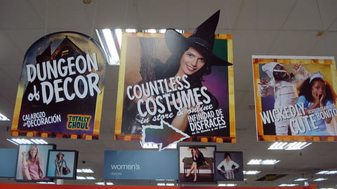Kmart Halloween Ceiling Signs