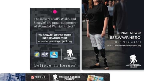 Wounded Warrior Project 'Believe in Heroes' Signage