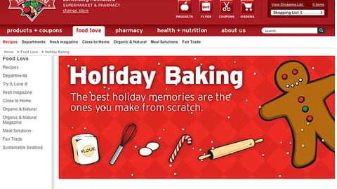 Hannaford 'Holiday Baking' Display Ad