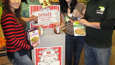 Fresh & Easy Holiday Food Drive Dump Bin