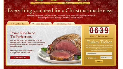 Winn-Dixie Holiday Landing Page