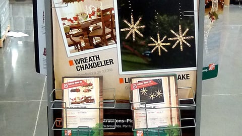 Home Depot Holiday Stanchion Signs