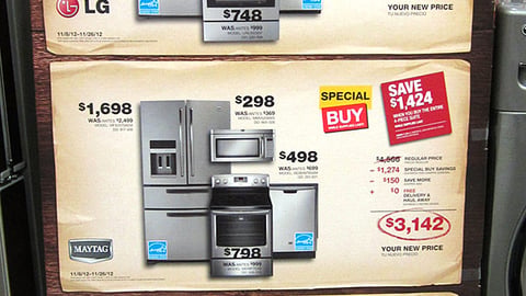 Home Depot 'Holiday Savings' Standee