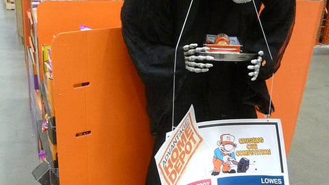 Home Depot Halloween Merchandising