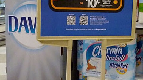 Kroger 'Hot Savings' Stanchion Sign