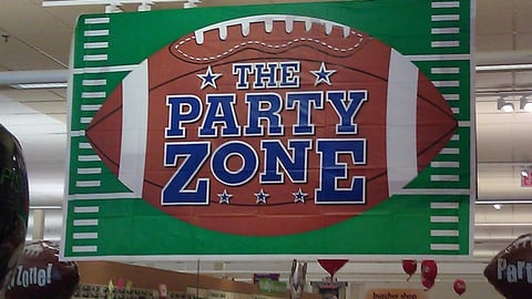 Stop & Shop 'Party Zone' Ceiling Banner