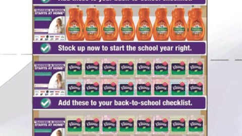 K-C, Colgate Back to School Endcap Rendering