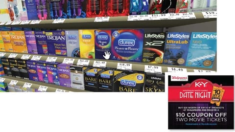 Walgreens Sexual Wellness Products Display