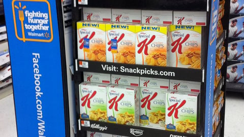 Kellogg Walmart 'Fighting Hunger Together' Floorstands