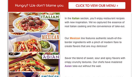 Fresh & Easy 'Kitchen to Go' Microsite