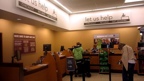 Kohl's Checkout Counter