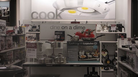 Kohl's Cookware Displays