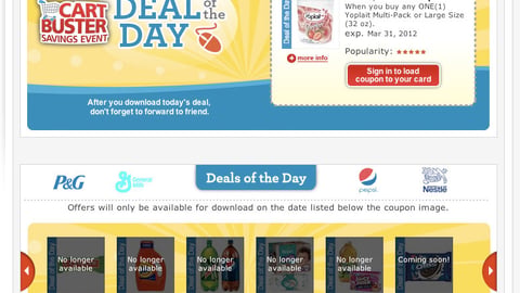 Kroger 'Deal of the Day' Page