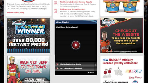 Kroger Daytona 500 Website