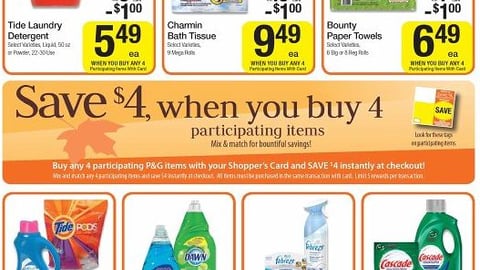 Kroger P&G 'Fall into Savings' Feature