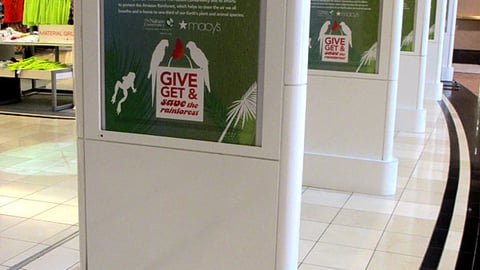 Macy's 'Save the Rainforest' Pedestal Wrap