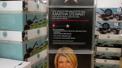 Macy's Martha Stewart 'Backstage Pass' Stanchion Sign