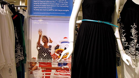 Macy's 'Magical Moments' Sweeps Stanchion Sign