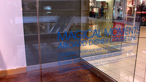 Macy's 'Magical Moments' Sweeps Window Cling