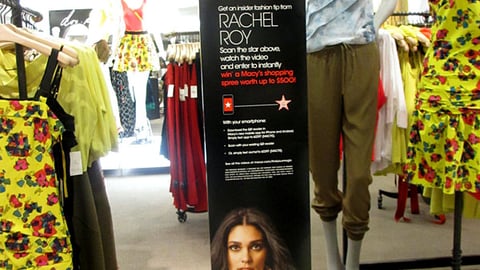 Macy's Rachel Roy 'Backstage Pass' Stanchion Sign