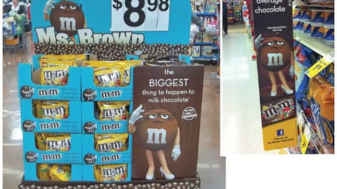 M&M's Ms. Brown Displays