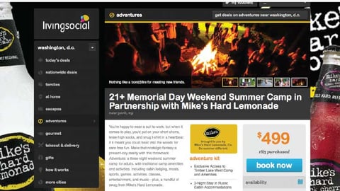 Mike's Hard Lemonade Living Social Page